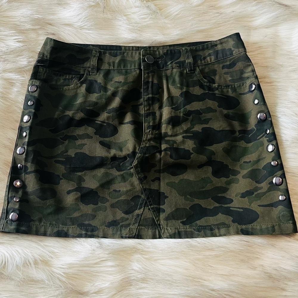 Rebecca Minkoff Camo Mini Skirt